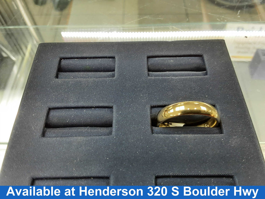 Ring - Wedding Band - Yellow Gold 14k (.585) 7 grams Size 20