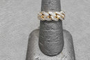 Fancy Wedding Band Yellow Gold 14k (.585) 4.4 grams Size 7