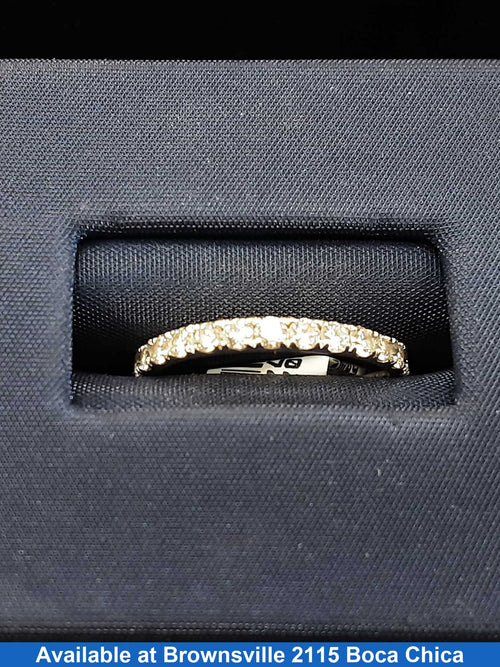 Ring - Wedding Band - White Gold 14k (.585) 1.7 grams Size 6