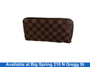 Louis Vuiton Damier Ebene Canvas Brown Wallet