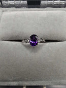 Women's Ring - Amethyst Birthstone Ring
