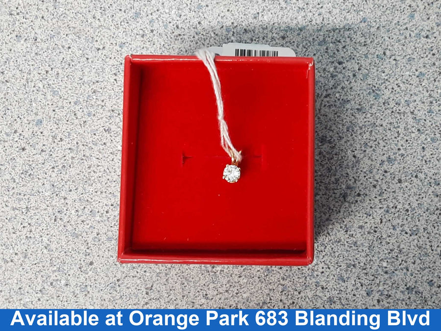 Diamond Pendant - Yellow Gold 14k (.585) 0.3 grams