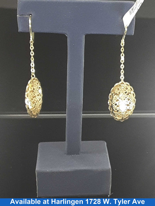 Filigree Earrings - Yellow Gold 14k (.585) 2.1 grams