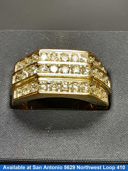 Men's Ring - Yellow Gold 10k (.417) 7.6 grams Size 11