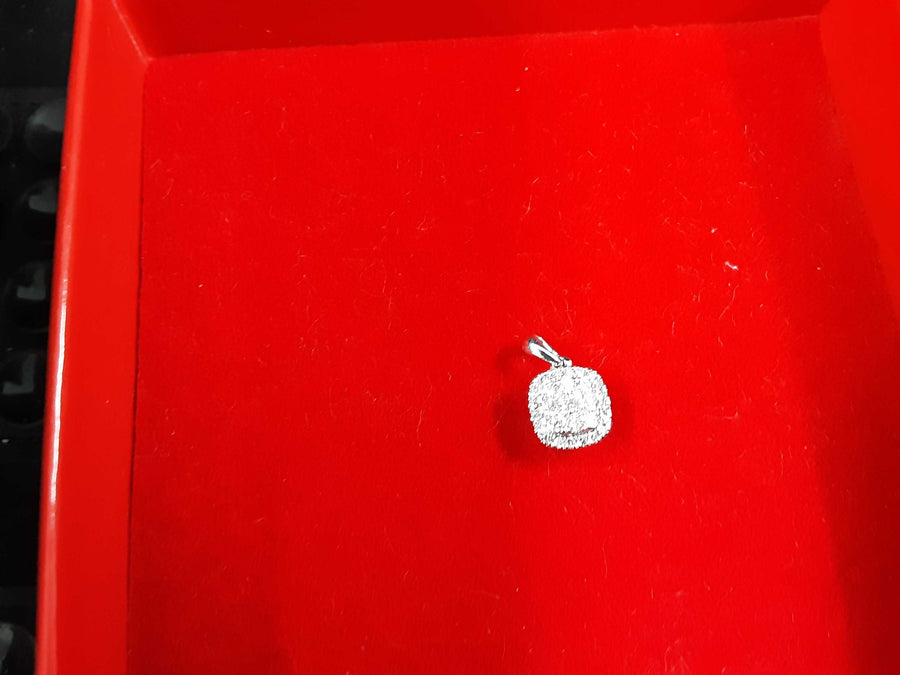 Diamond Pendant - White Gold 10k (.417) 1 grams