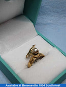 Women's Ring - Yellow Gold 10k (.417) 2.2 grams Size 4