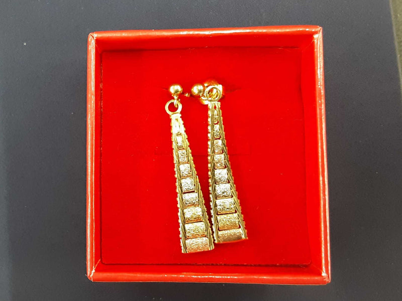 Bamboo Earring Yellow Gold 14k (.585) 3.8 grams