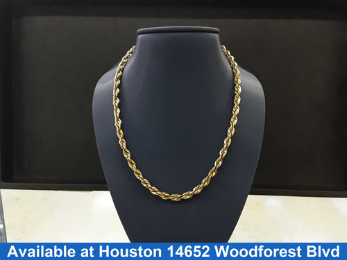 Rope Chain - Yellow Gold 10k (.417) 24 grams 22 inch