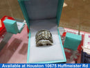 Ring - Wedding Set - White Gold 14k (.585) 10.8 grams Size 8