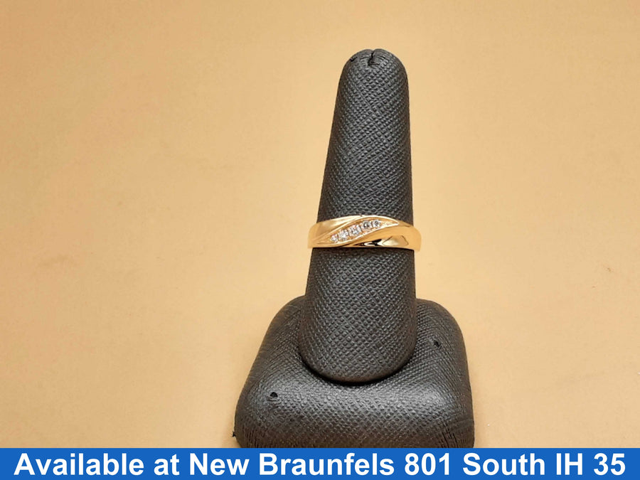 Ring - Wedding Band - Yellow Gold 14k (.585) 3.2 grams Size 9
