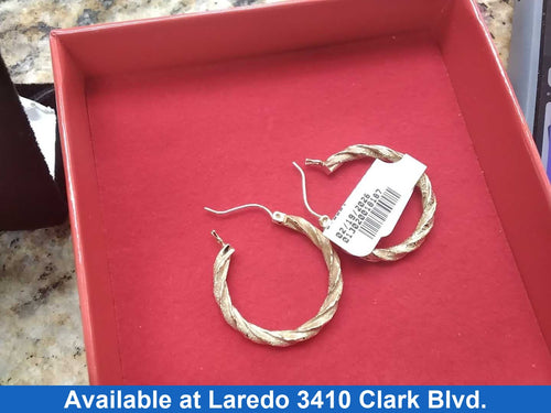 Bangle Earrings - Yellow Gold 14k (.585) 2.2 grams