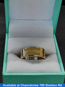 Ring - Wedding Band - Yellow Gold 18k (.750) 6.7 grams Size 8.5