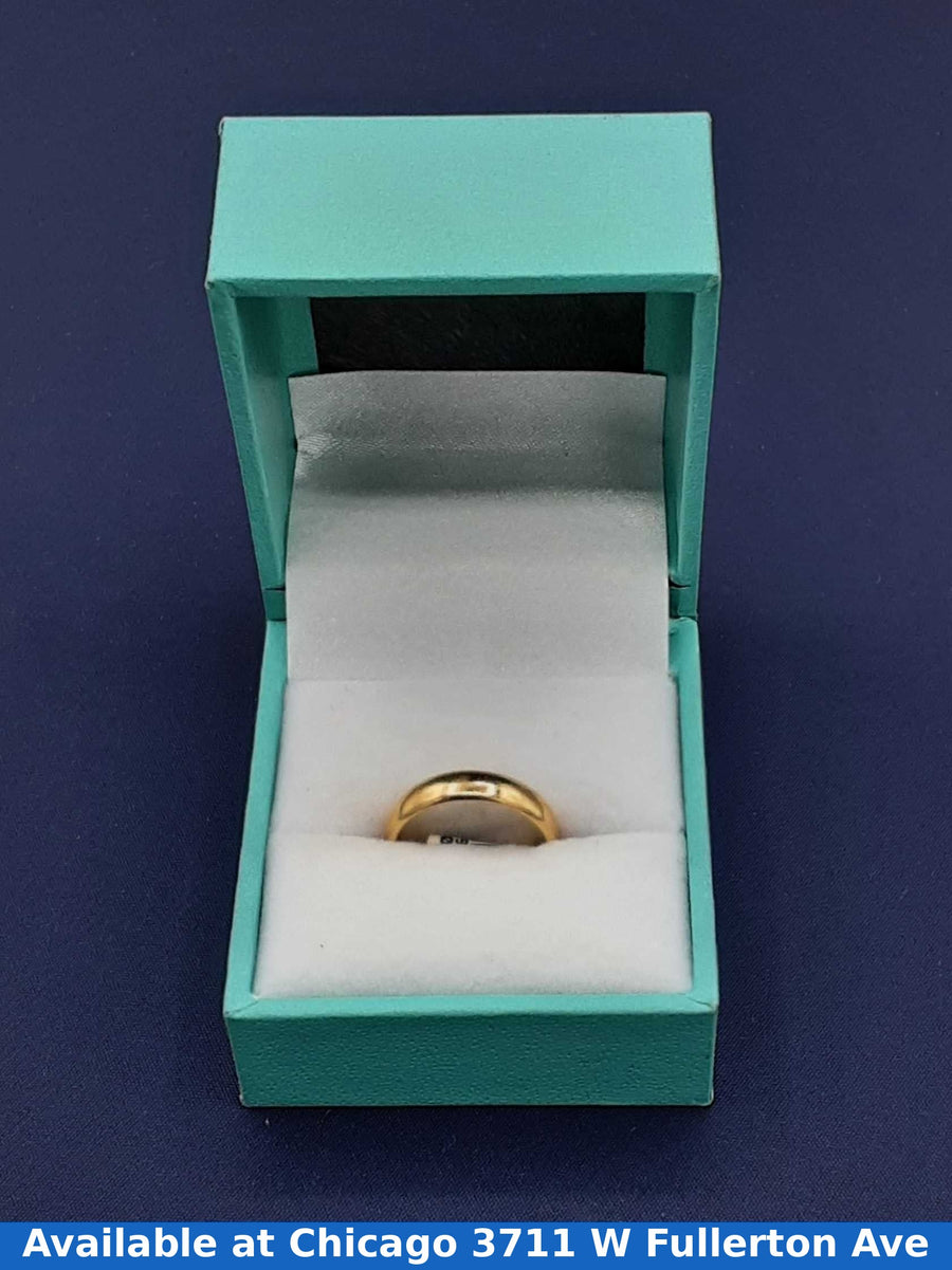 Ring - Wedding Band - Yellow Gold 14k (.585) 2.3 grams Size 4