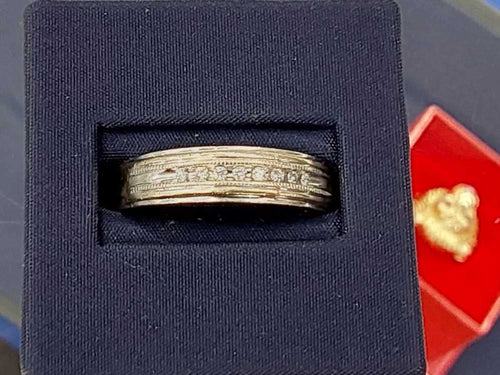 Ring - Wedding Band - White Gold 10k (.417) 5.3 Grams Size 9