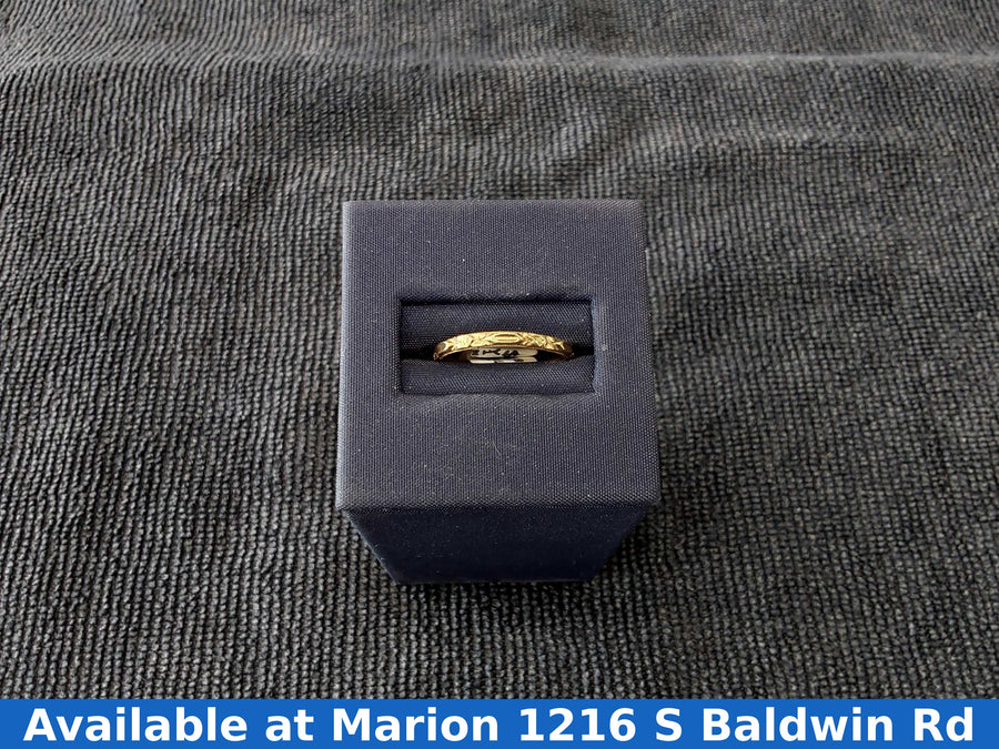 Ring - Wedding Band - Yellow Gold 14k (.585) 1.3 grams Size 7