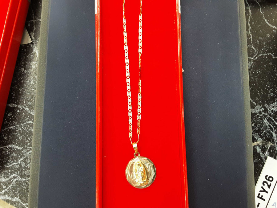 Chain - Tricolor Gold 14k (.585) 5.4 grams 20 inch