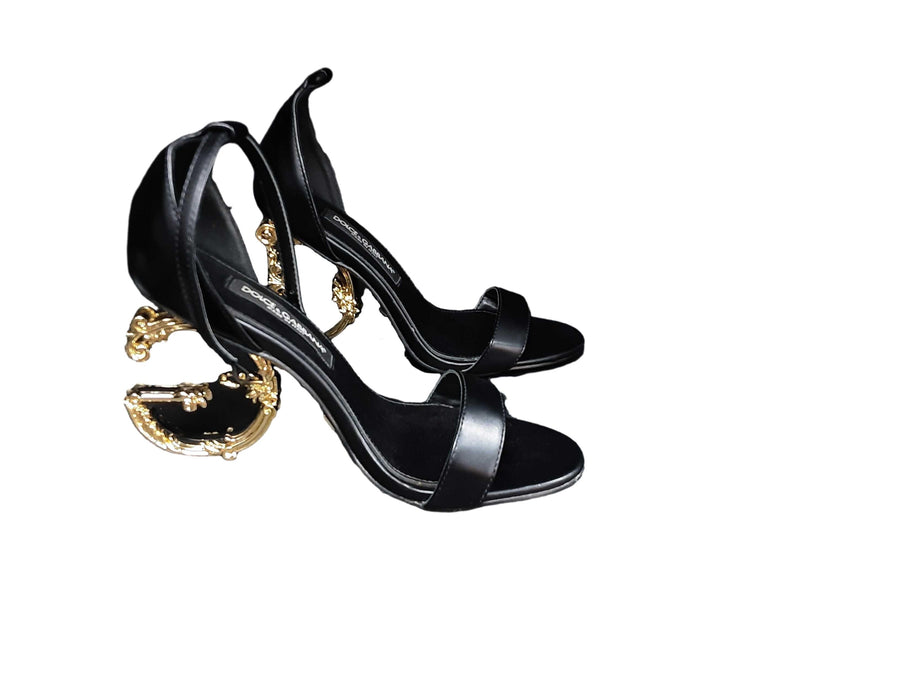 Dolce & Gabbana Keira Baroque Dg Heel Black