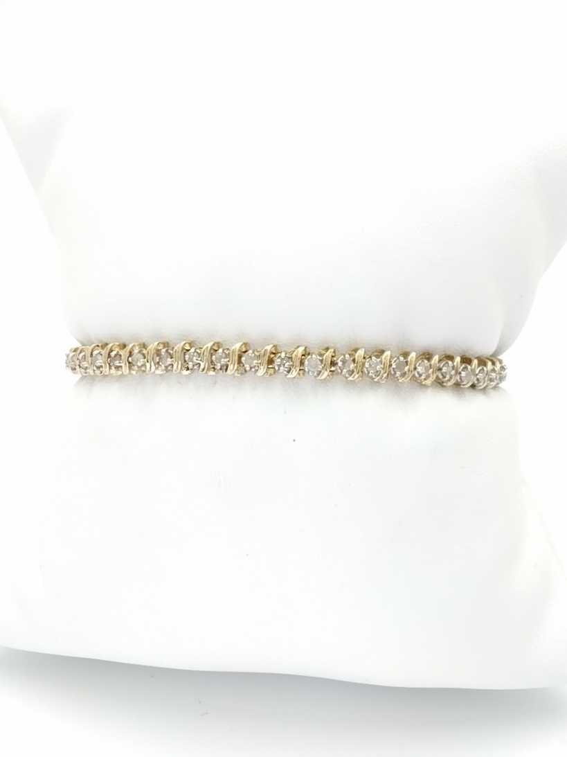 Tennis Bracelet - Yellow Gold 10k (.417) 9.3 grams 7 inch