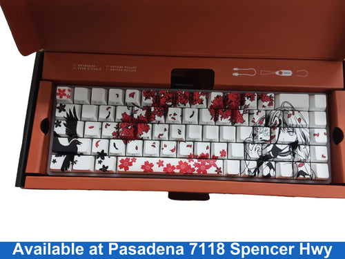 High Ground Hg68 White Computer Keyboard