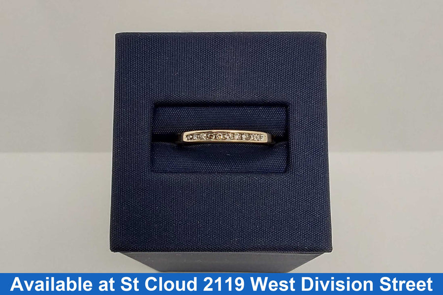Women's Ring - Anniversary - White Gold 10k (.417) 1.44 grams Size 6.5