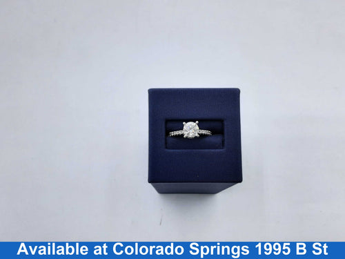 Women's Ring - Solitaire - White Gold 14k (.585) 3.5 grams Size 5