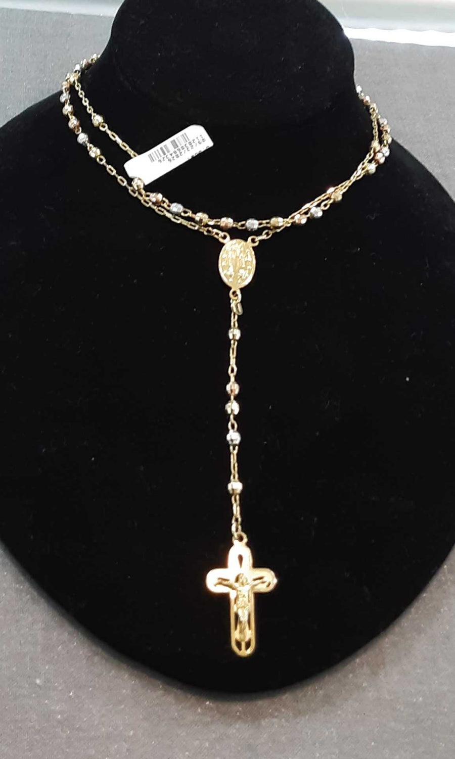Bead Chain - Tricolor Gold 14k (.585) 14.2 grams 26 inch