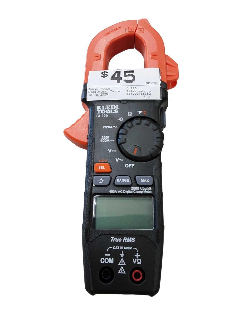 Klein Tools Cl220 Black Electrical Testing Instrument
