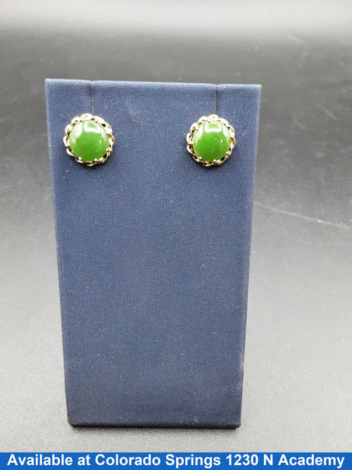 Double Stud Earrings - White Gold 14k (.585) 1.5 grams