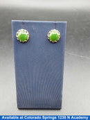 Double Stud Earrings - White Gold 14k (.585) 1.5 grams