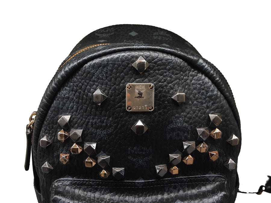 Mcm Visetos Coated Canvas Black Backpack / Briefcase / Bag