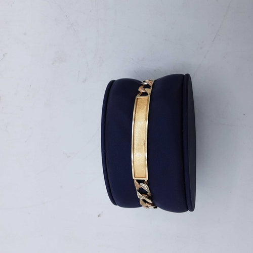 ID Bracelet - Tricolor Gold 14k (.585) 12.2 grams 7 inch