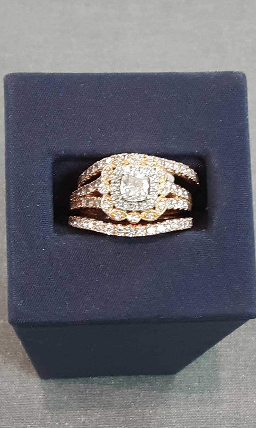 Ring - Wedding Set - Rose Gold 14k (.585) 10.4 grams Size 6