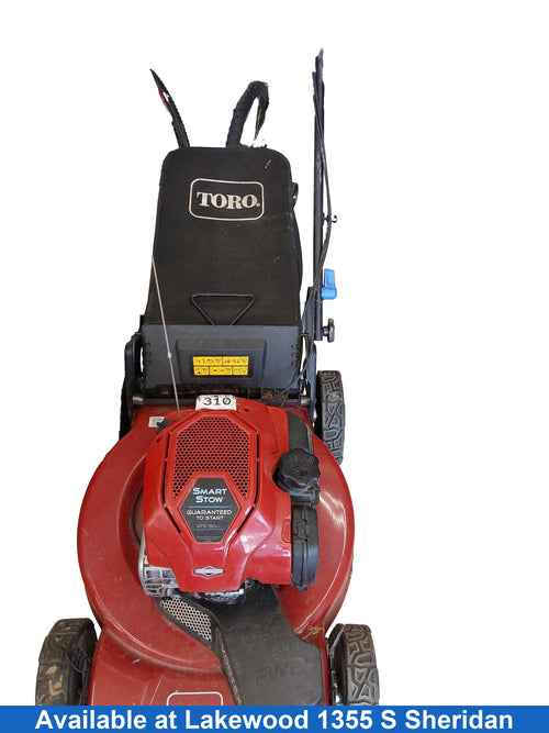 Toro Smart Stow Red Gas Self Propelled Lawn Mower