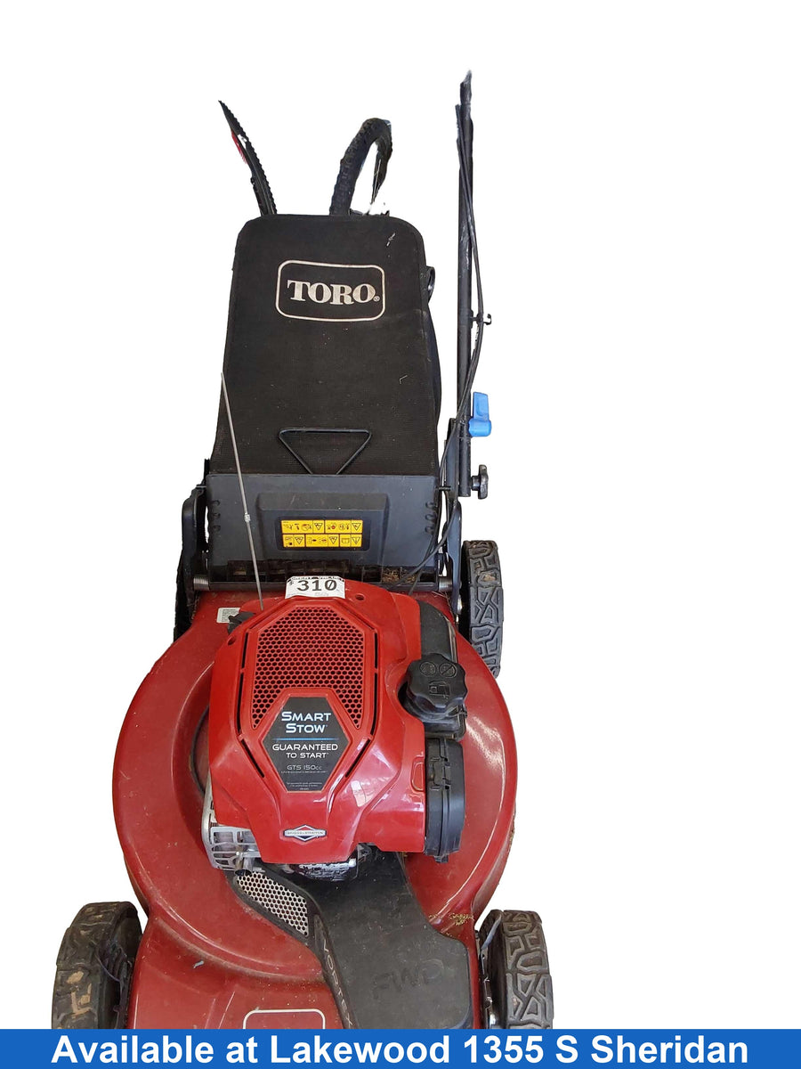 Toro Smart Stow Red Gas Self Propelled Lawn Mower