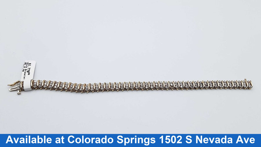 Tennis Bracelet - Yellow Gold 10k (.417) 14.2 grams 6 inch