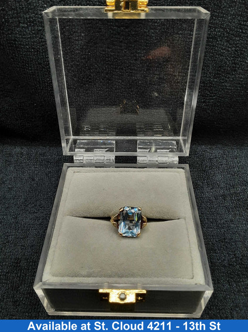 Blue Gem Stone Ring