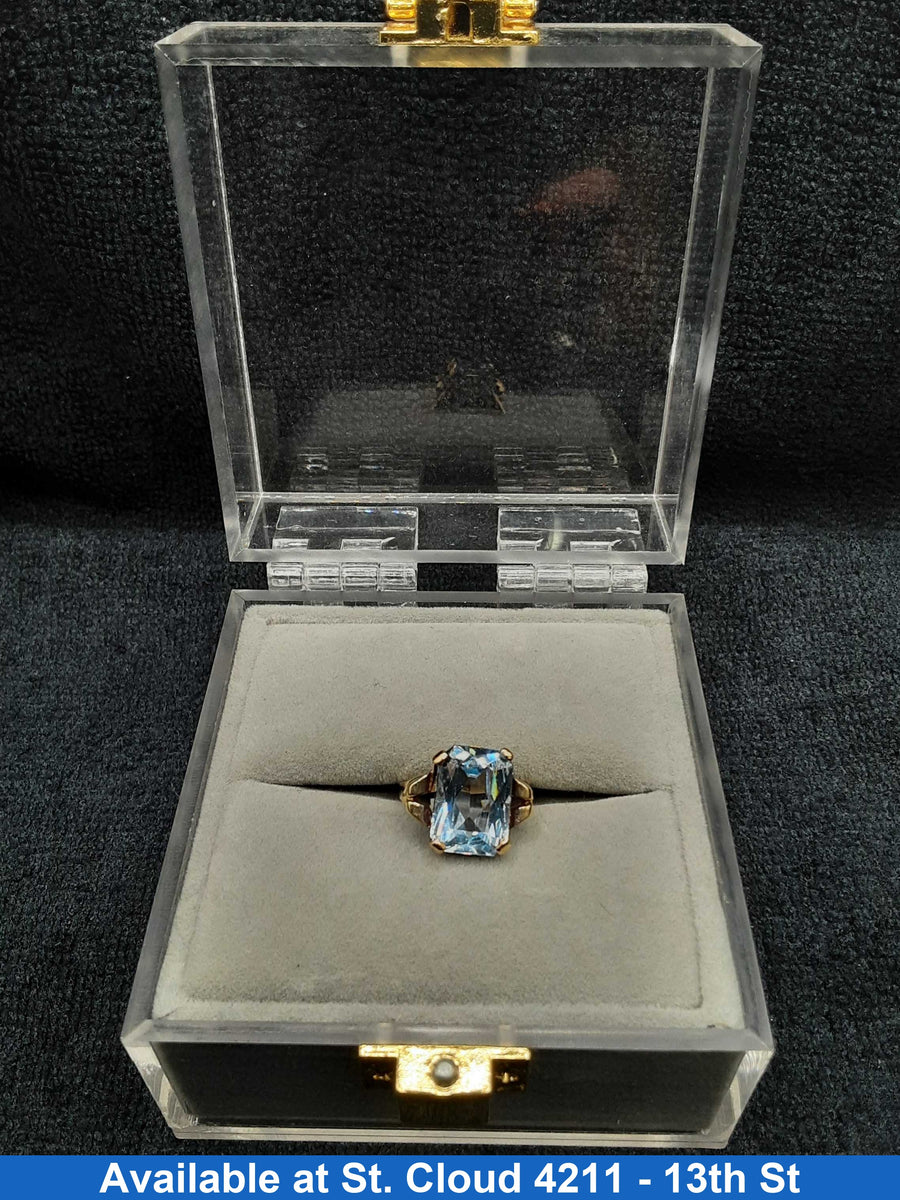 Blue Gem Stone Ring
