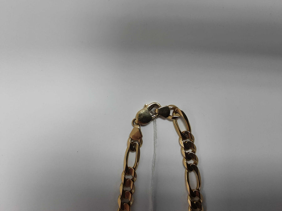 Figaro Chain - Yellow Gold 14k (.585) 58.8 grams 22 inch
