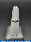 Women's Ring - Solitaire - White Gold 14k (.585) 2.8 grams Size 7