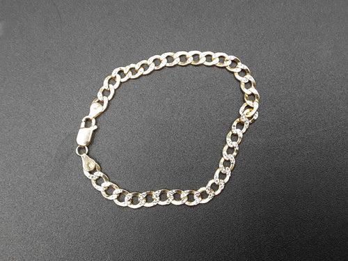Cuban Link Bracelet - Yellow Gold 10k (.417) 6.4 grams 8 inch