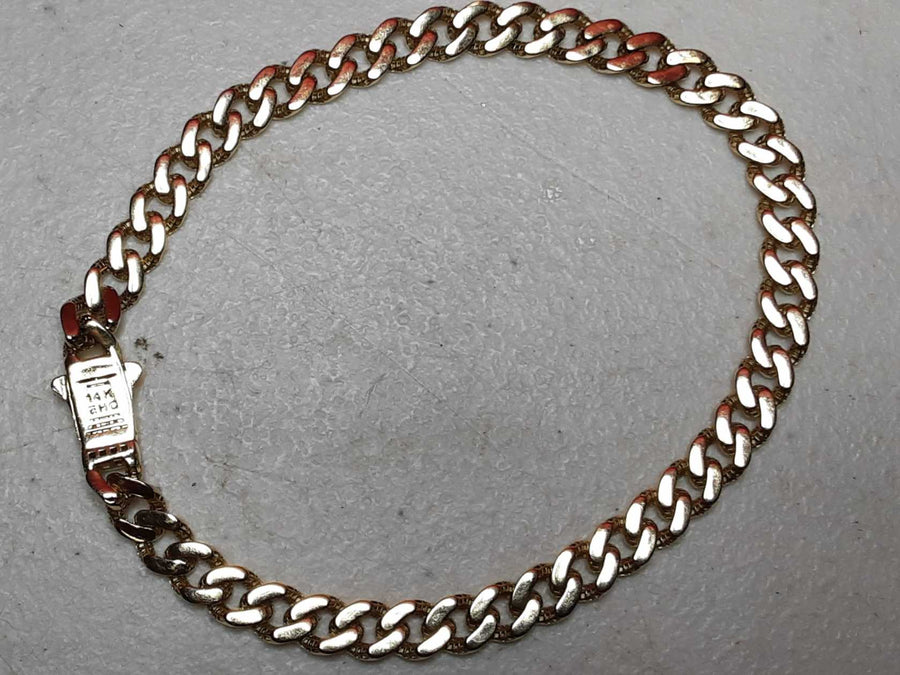Cuban Link Bracelet - Yellow Gold 14k (.585) 13.6 grams 10 inch