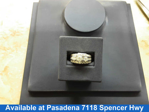 Ring - Wedding Set - White Gold 14k (.585) 6.5 grams Size 20