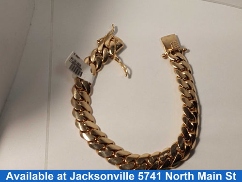 Cuban Link Bracelet - Yellow Gold 14k (.585) 73.8 grams 8 inch