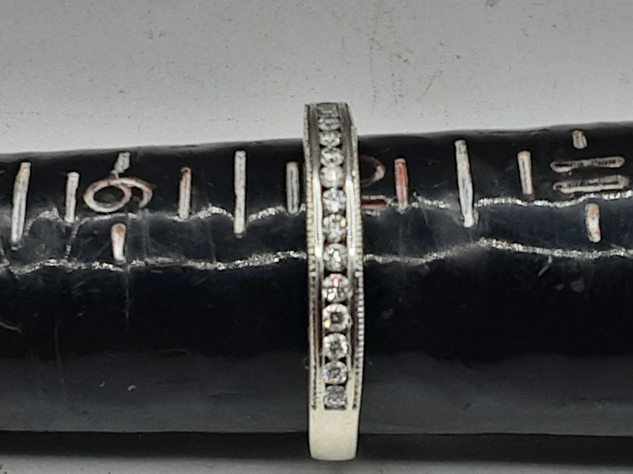 Women's Ring - Anniversary - White Gold 14k (.585) 3.4 grams Size 10