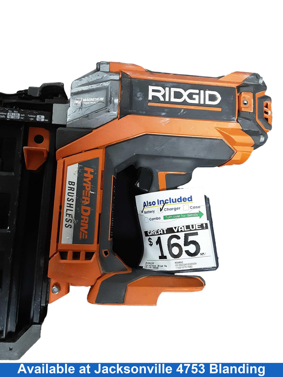 Ridgid R09892 Orange Cordless Brad Nailer