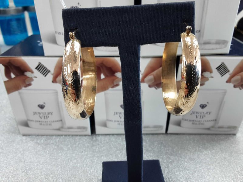 Bangle Earring Yellow Gold 10k (.417) 7.9 grams