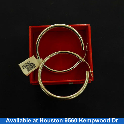 Bangle Earrings - White Gold 14k (.585) 4.7 grams