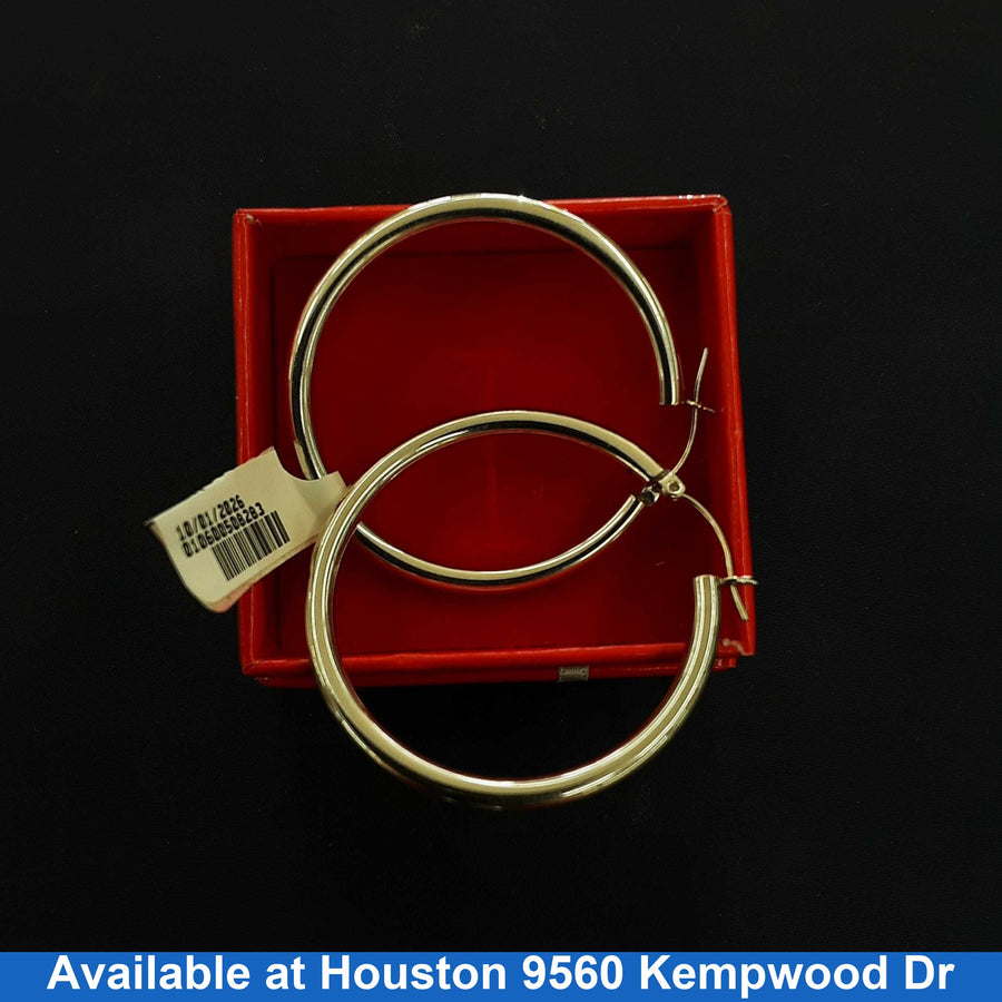 Bangle Earrings - White Gold 14k (.585) 4.7 grams