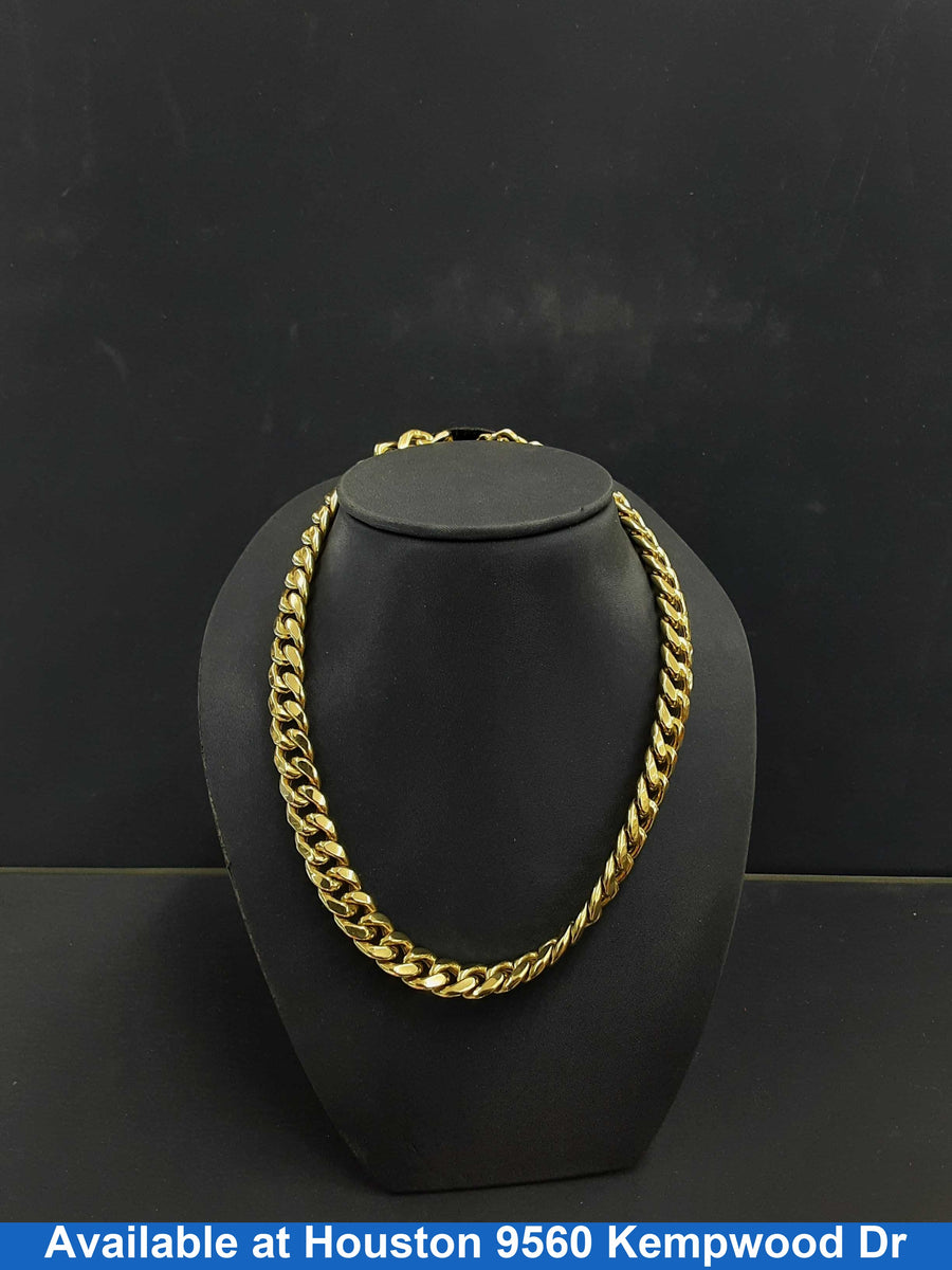 Cuban Link Chain - Yellow Gold 10k (.417) 38.3 grams 20 inch
