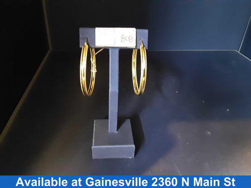 Hoop Earrings - Yellow Gold 14k (.585) 7.1 grams